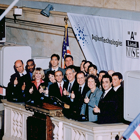 雷竞技raybet安捷伦于1999年在纽约证券交易所的IPO